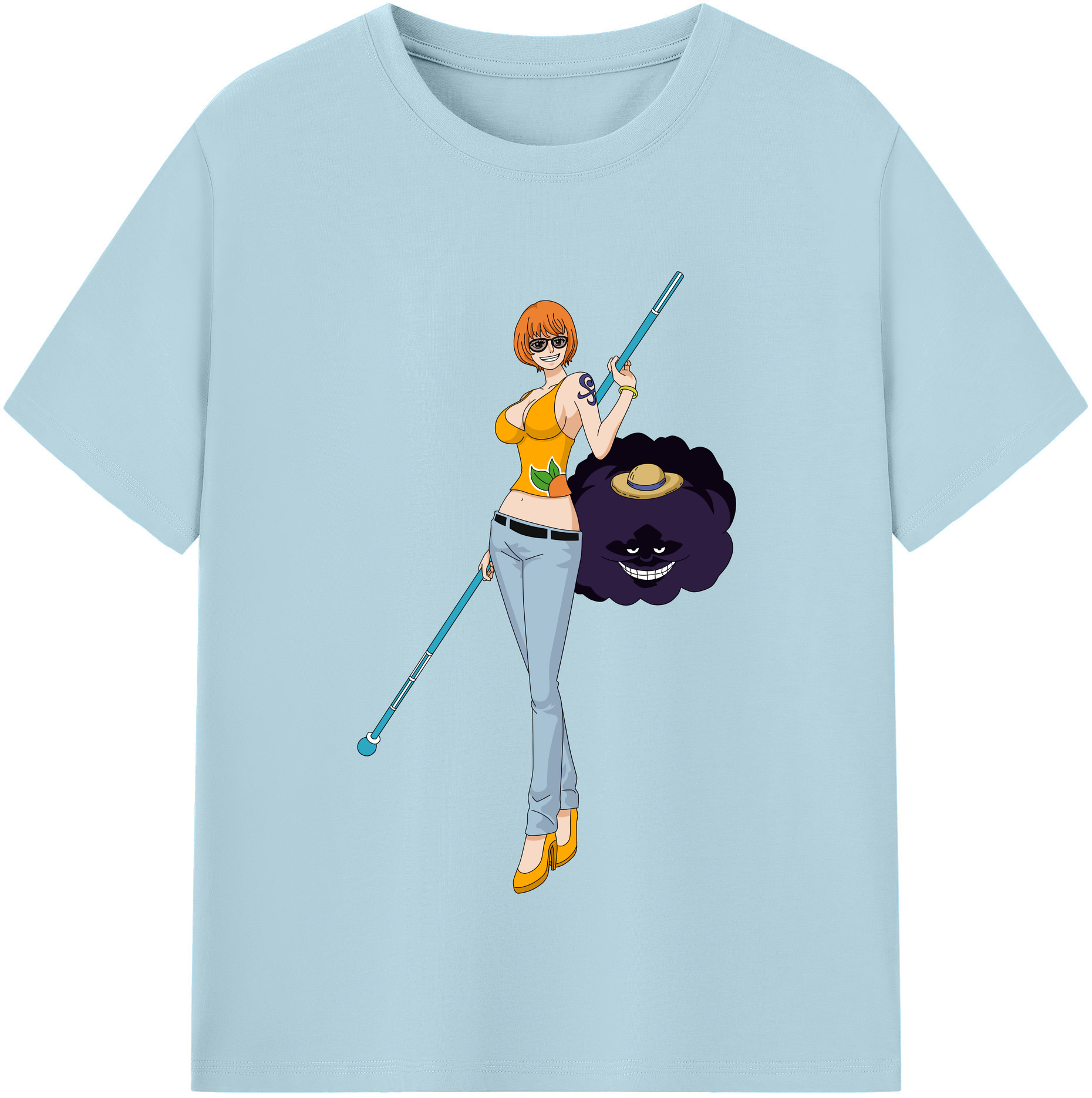 ワンピース ナミ ONE PIECE Nami 綿100％半袖Tシャツ（フロントプリント）